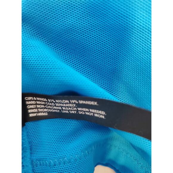 Torrid 48C Everyday Wire Free Lightly Lined Shine Back Smoothing Bra Methyl Blue - Picture 7 of 7